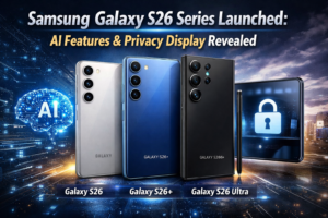 samsung galaxy s26 series launched featuring galaxy s26, s26+ and s26 ultra with ai features and privacy display technology